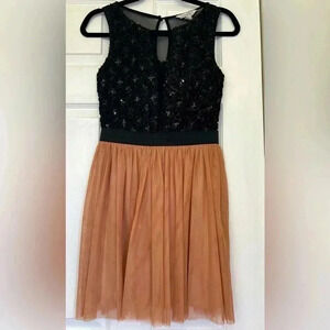 Speechless sleeveless Tull and sequins  dress Sz‎ 3 Junior